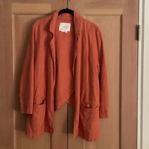 Anthropologie Terracotta Blazer